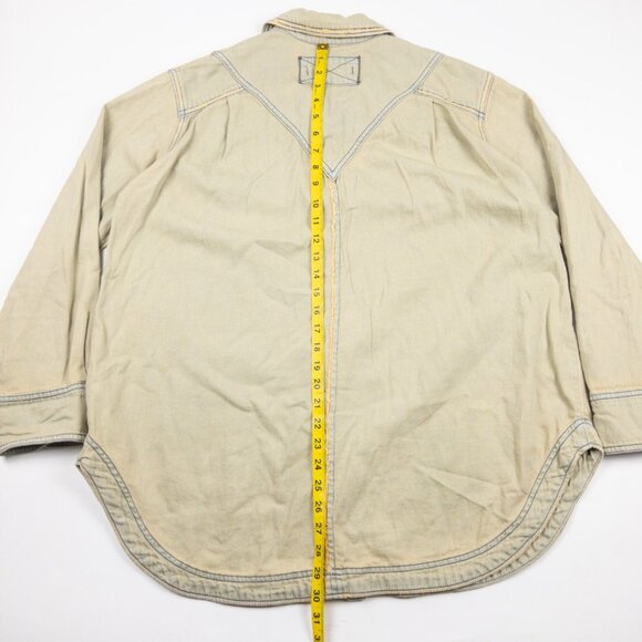 We The Free Tan Button Down Shirt - Picture 11 of 14